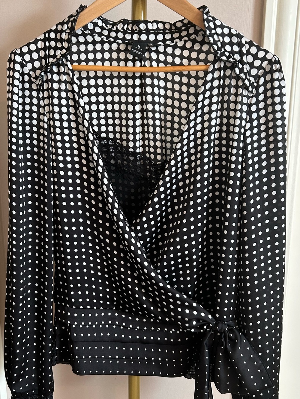 White House Black Market Polka Dot Blouse - Picture 2 of 6